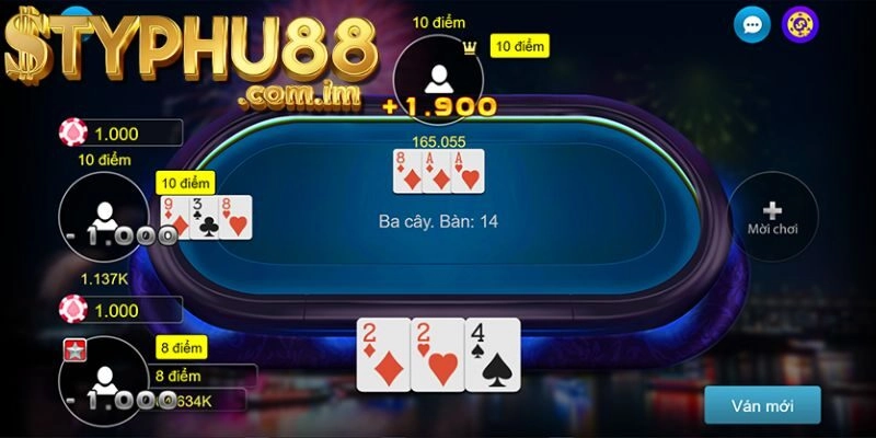 Cách chơi ba cây Typhu88